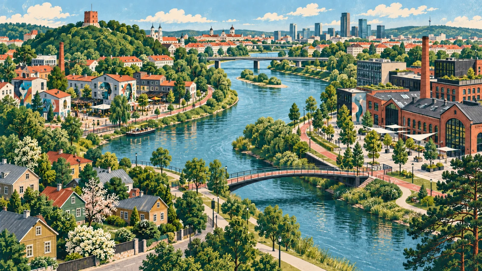 Vilnius' Stadtviertel: Lokale Sehenswürdigkeiten entdecken