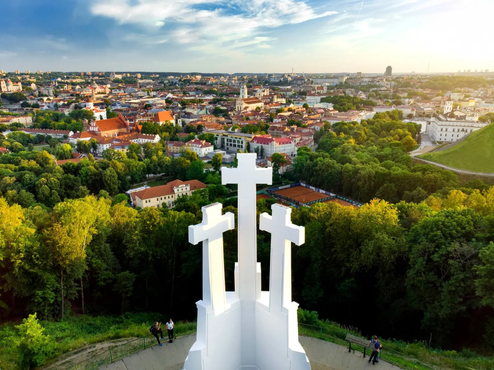 Vilniaus senamiesčio panorama nuo Trijų kryžių kalvos