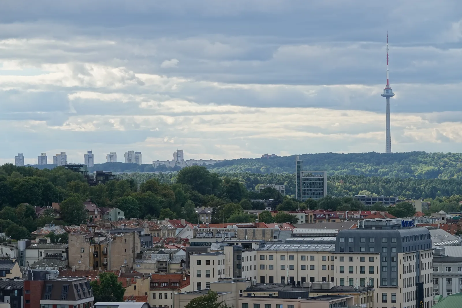 Vue de Vilnius depuis la tour de Gediminas