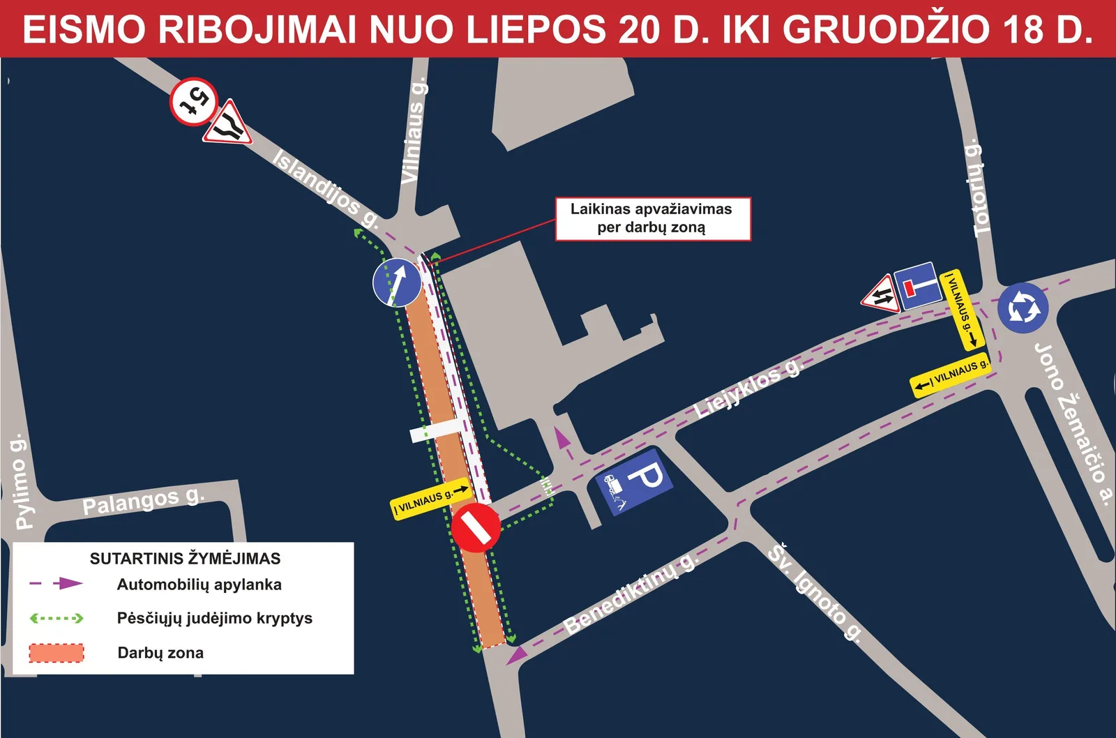 Vilniaus gatvėje prasideda dideli darbai: dalis gatvės bus uždaryta iki 2027-ųjų, Vilniaus naujienos