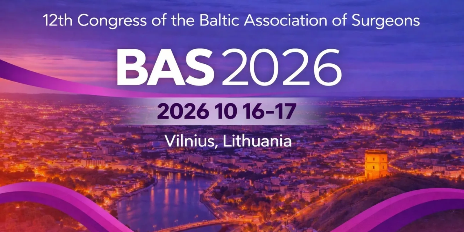 12e Congrès de l'Association balte des chirurgiens (BAS2026), événement à Vilnius