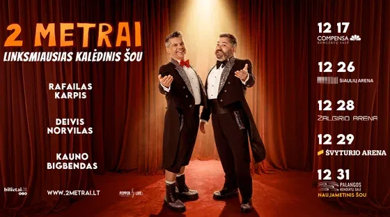2 METRAI: Le spectacle de Noël le plus drôle, événement à Vilnius
