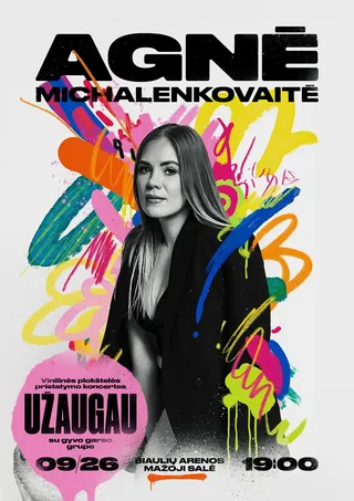 Agnė Michalenkovaitė : Concert de lancement de l'album vinyle « J'ai grandi », événement à Vilnius