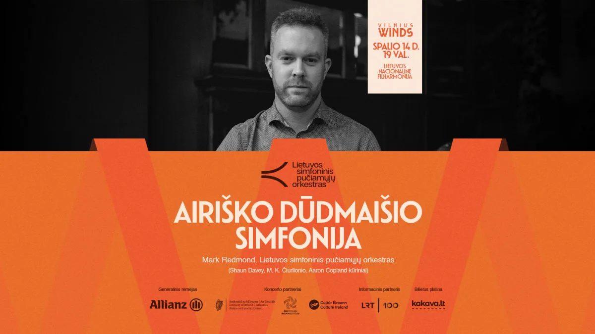 SYMPHONIE DE CORNEMUSE IRLANDAISE : Mark Redmond, Orchestre symphonique d'instruments à vent de Lituanie | VILNIUS WINDS, événement à Vilnius
