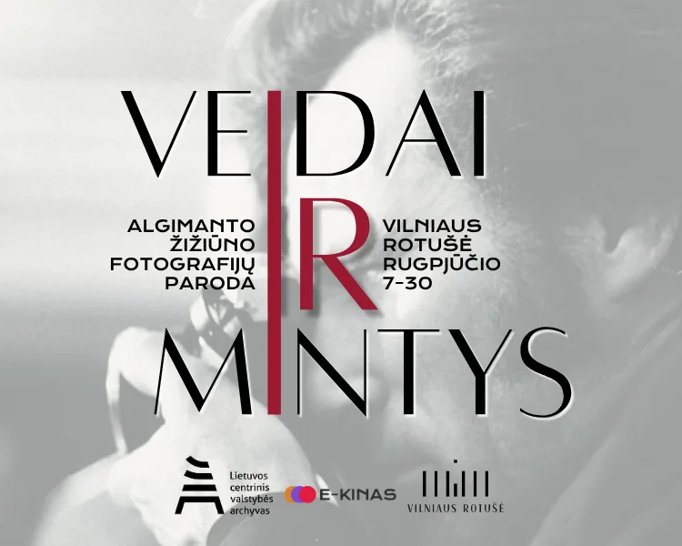 Algimantas Žižiūnas Fotoausstellung „Gesichter und Gedanken“, Veranstaltung in Vilnius