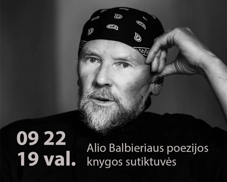 Alis Balbierius | Buchpräsentation des Gedichtbandes „Regen-Hexameter“, Veranstaltung in Vilnius