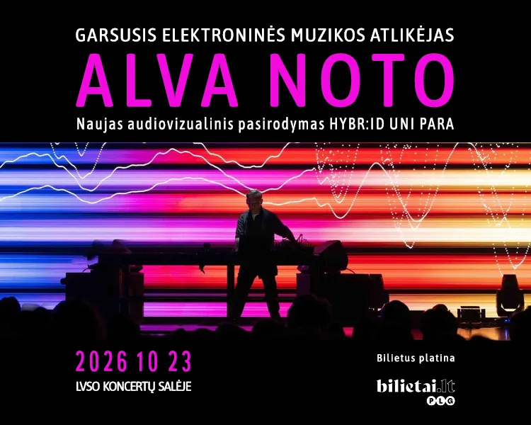 ALVA NOTO avec sa dernière performance audiovisuelle, événement à Vilnius