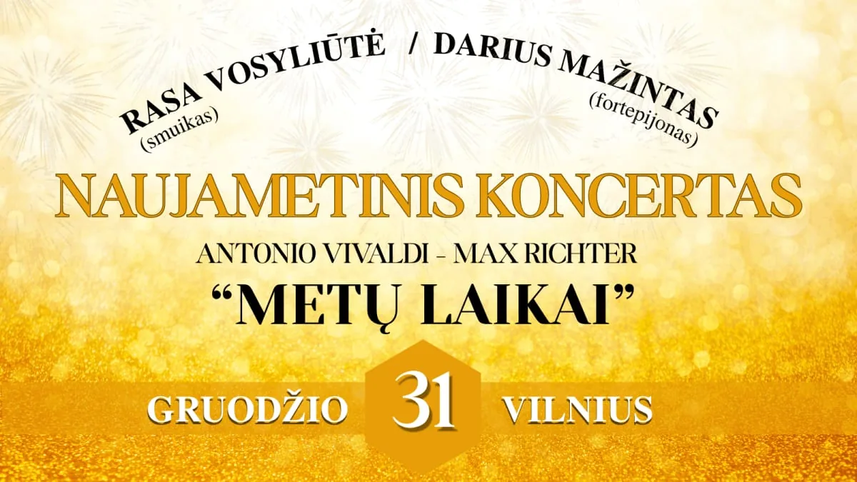 ANTONIO VIVALDI / MAX RICHTER « LES QUATRE SAISONS » / Rasa Vosyliūtė (violon) et Darius Mažintas (piano), événement à Vilnius