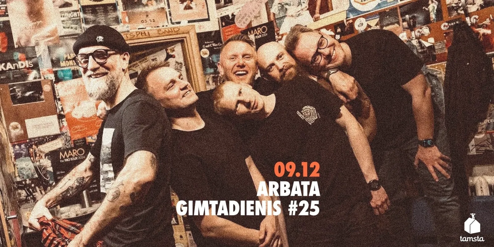 ARBATA – URODZINY #25 | TAMSTA, wydarzenie w Wilnie