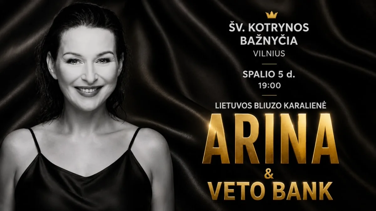 ARINA & VETO BANK | Magie acoustique à l'église Sainte-Catherine, événement à Vilnius