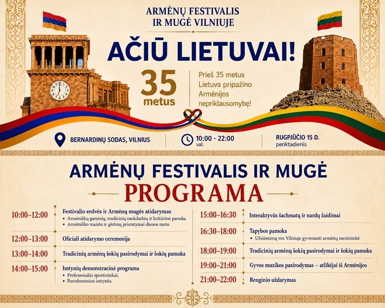 Festival et Foire Arméniens à Vilnius, événement à Vilnius