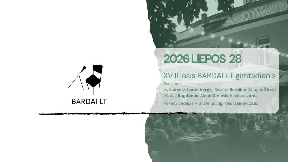 « Artistai » en direct | Le 18ème anniversaire de BARDAI LT, événement à Vilnius