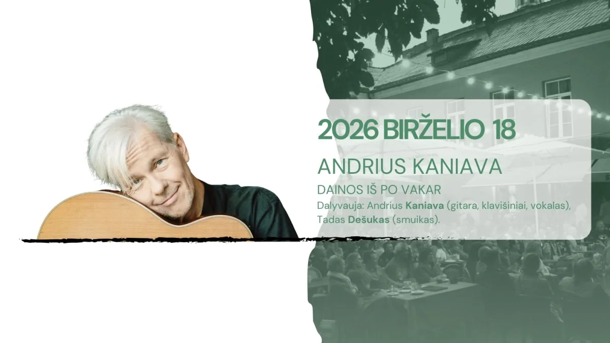 "Artistai" Live | Andrius Kaniava, event in Vilnius