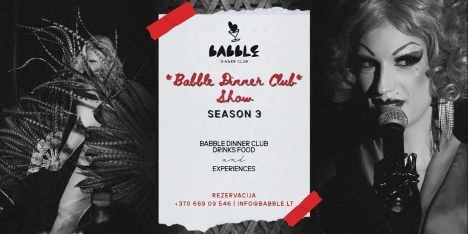 Babble Dinner Club Show | 11 juillet, événement à Vilnius