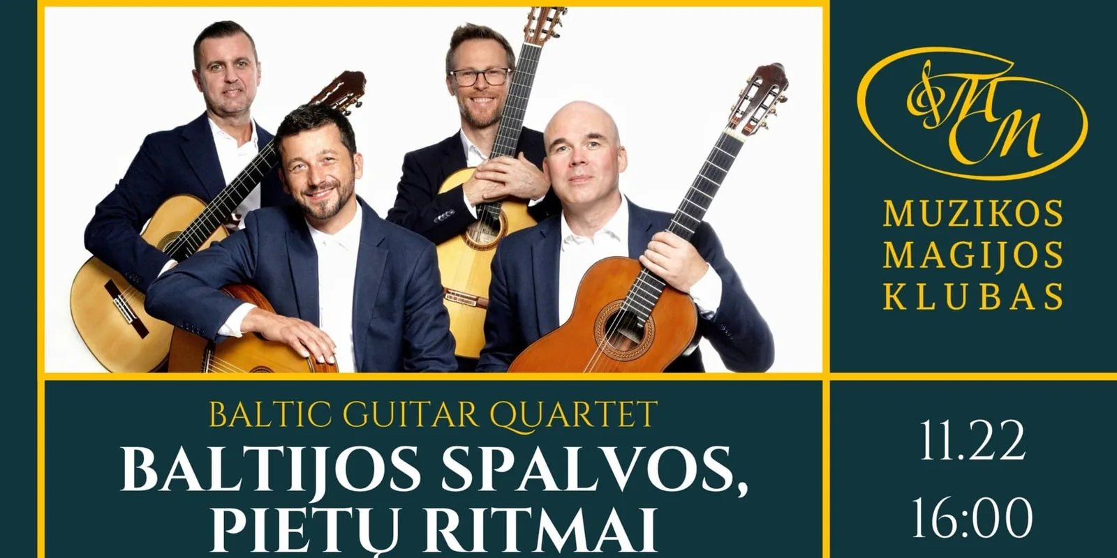 Baltijos gitarų kvartetas | Baltijos spalvos, pietų ritmai