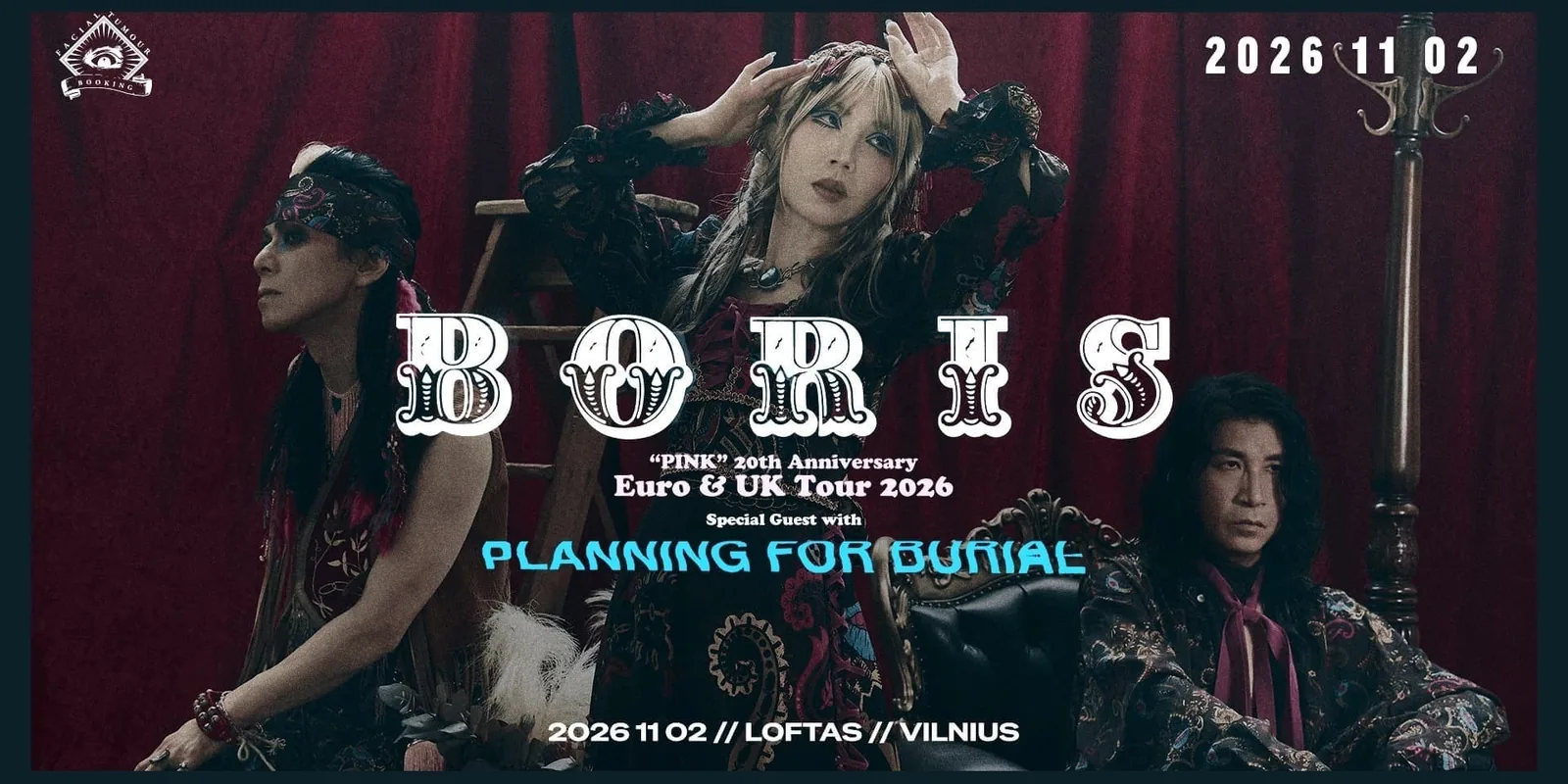 Boris [JP] / Planning for Burial [US] au Loftas // 11 février, événement à Vilnius