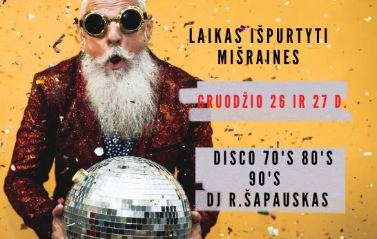 Disco des années 70, 80 et 90 avec DJ Šapauskas, événement à Vilnius