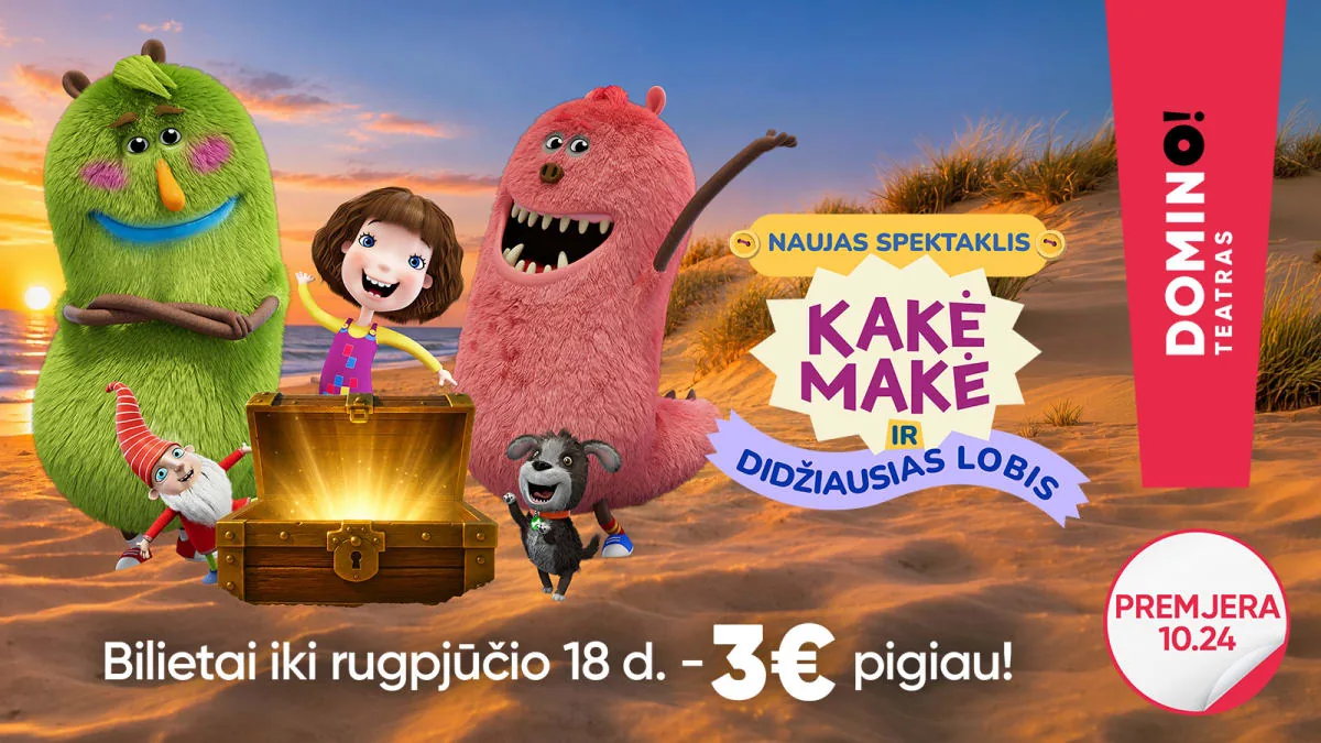 Théâtre DOMINO | Première : KAKĖ MAKĖ ET LE PLUS GRAND TRÉSOR, événement à Vilnius