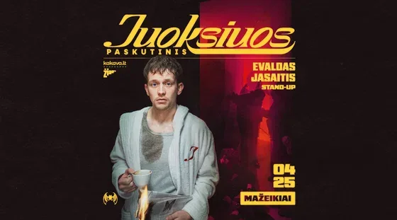 EVALDAS JASAITIS | Stand-up | « Juoksiuos Paskutinis », événement à Vilnius
