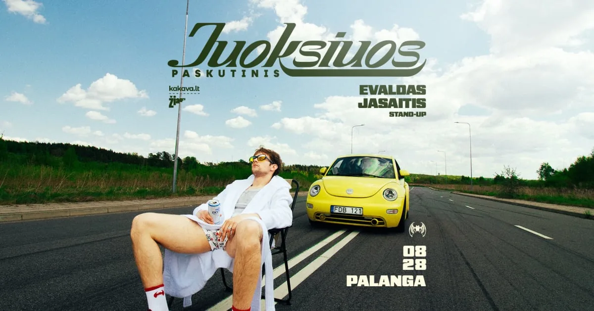 EVALDAS JASAITIS | Stand-up | «Juoksiuos Paskutinis», événement à Vilnius