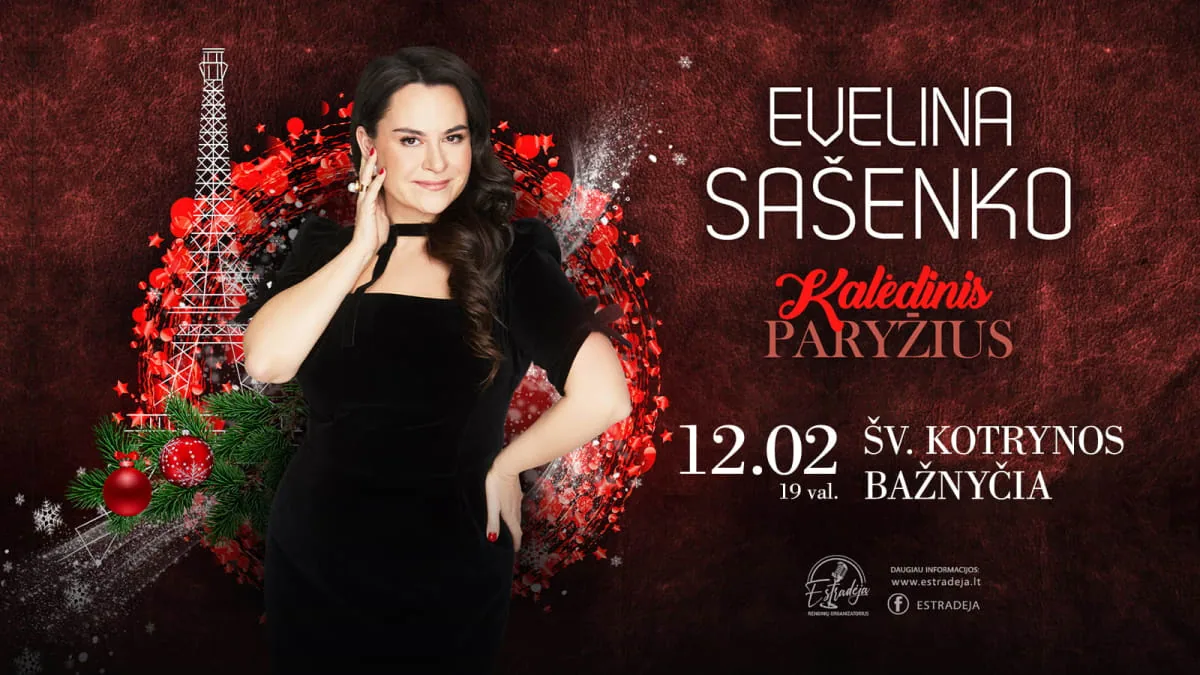 EVELINA SAŠENKO | PARIS DE NOËL, événement à Vilnius