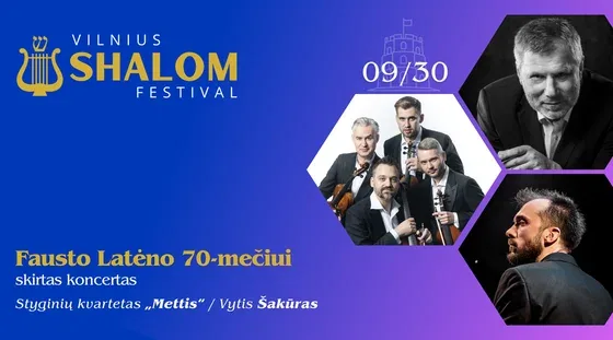 Concert dédié au 70e anniversaire de Faustas Latėnas | Vilnius Shalom Festival 2026, événement à Vilnius