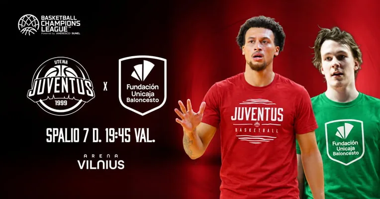 FIBA Čempionų lyga: Utenos ''Juventus'' - Malagos ''Unicaja''