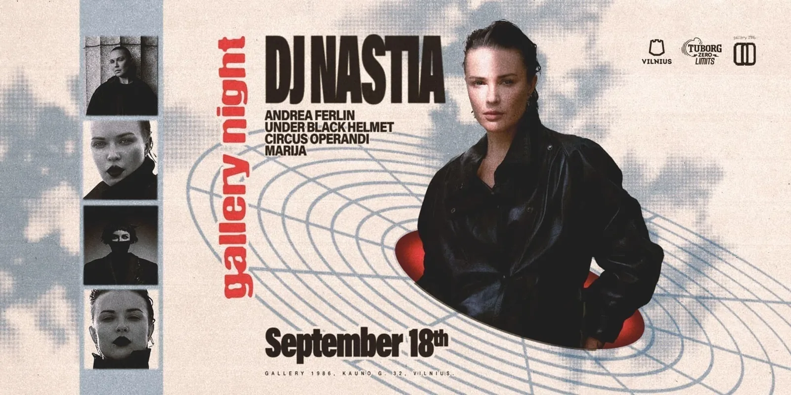 Gallery Night: DJ Nastia, Andrea Ferlin et plus // 18 septembre, événement à Vilnius