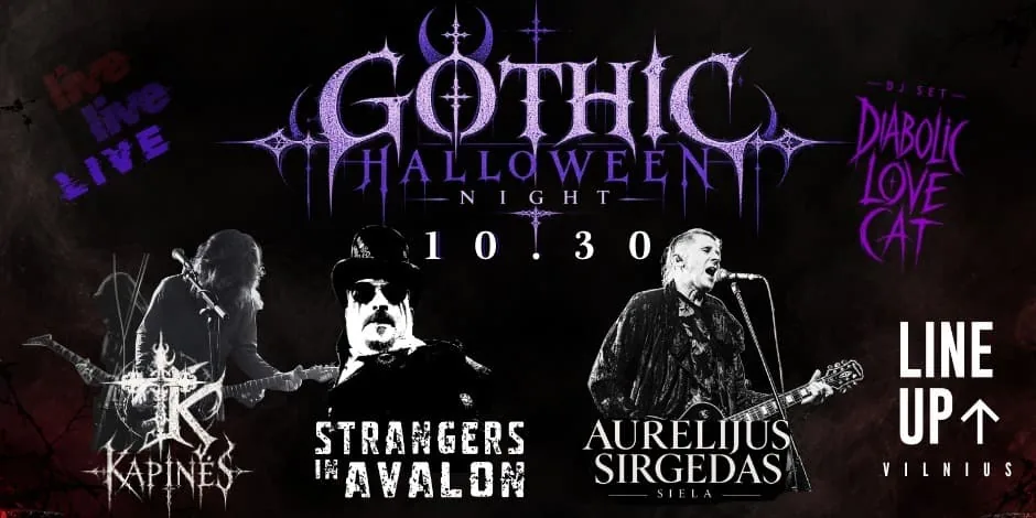 GOTHIC HALLOWEEN NIGHT | LINE UP | 10.30