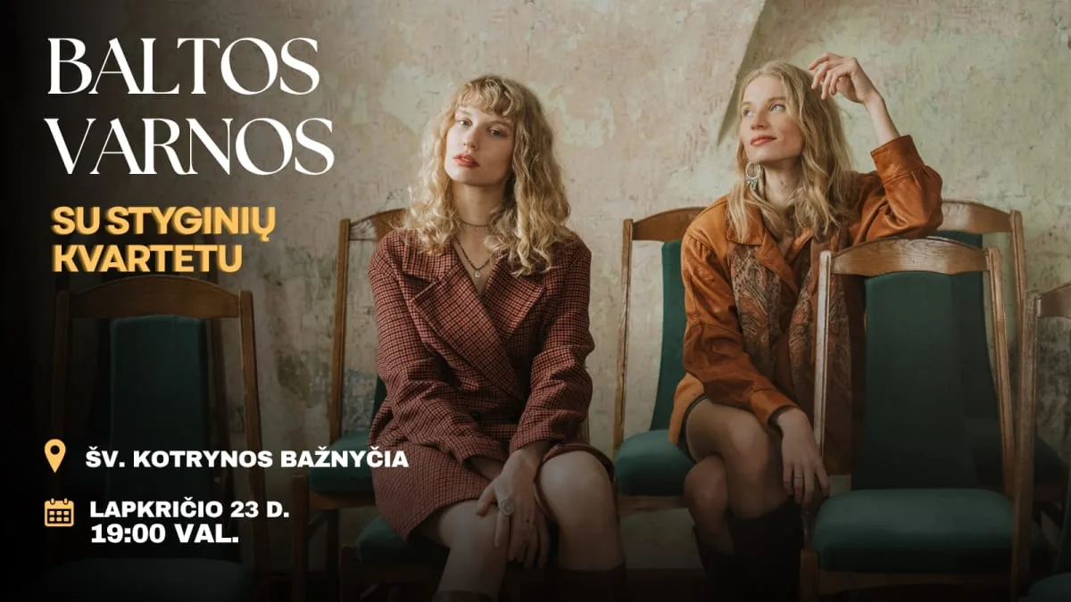 Concert du groupe BALTOS VARNOS et d'un quatuor à cordes à Vilnius, événement à Vilnius