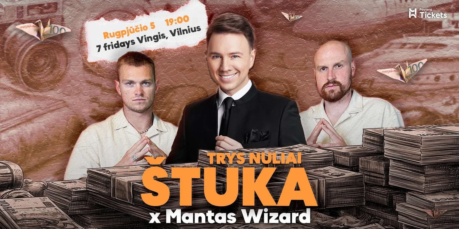 Hiparikai x Mantas Wizard | TRYS NULIAI ŠTUKA, Veranstaltung in Vilnius