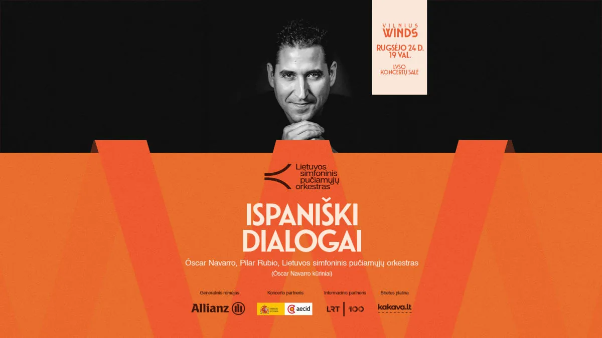 DIALOGUES ESPAGNOLS : Óscar Navarro, Pilar Rubio, Orchestre symphonique d'harmonie de Lituanie | VILNIUS WINDS, événement à Vilnius
