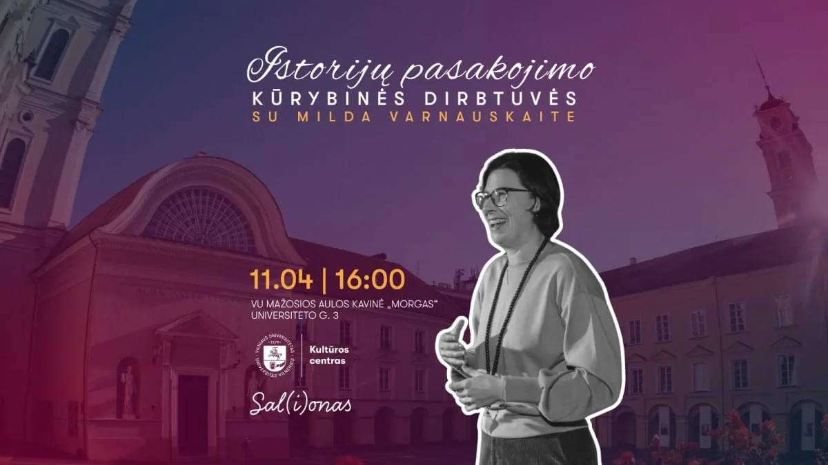 Istorijų pasakojimo dirbtuvės su Milda Varnauskaite