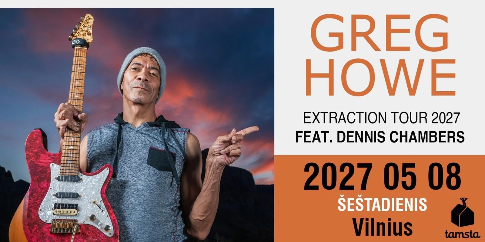 Jazz'n'Vilnius: GREG HOWE feat. Dennis Chambers (USA) | TAMSTA