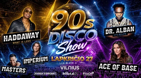 Jenny from ACE OF BASE, Dr. Alban, Haddaway, Masters, Imperium, événement à Vilnius