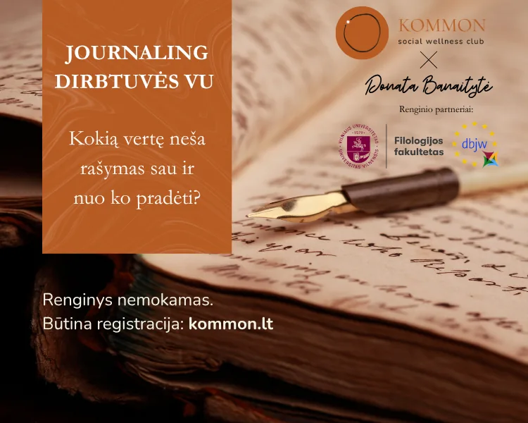 Journaling Workshop with D. Banaitytė at Vilnius University, event in Vilnius