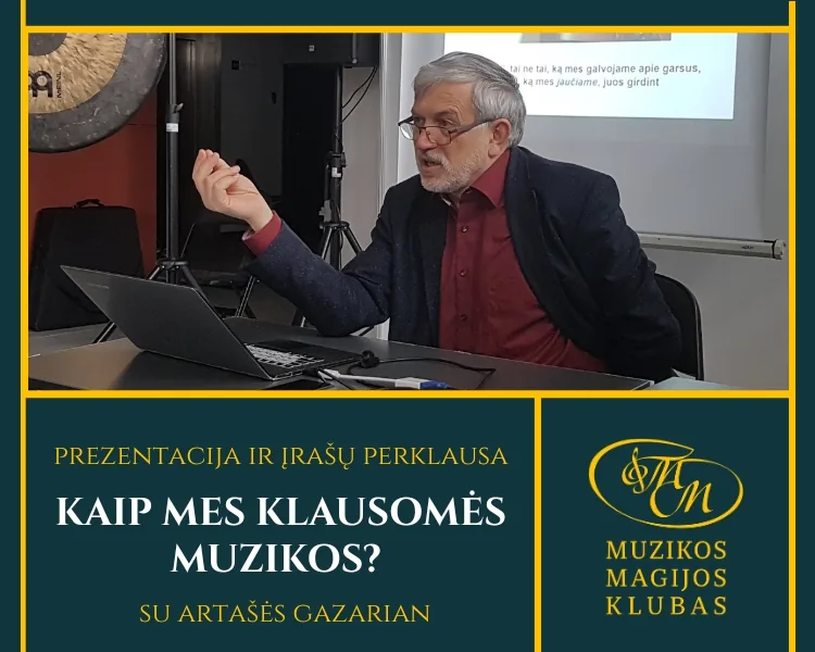Wie hören wir Musik? | Präsentation und Platten-Hörsession, Veranstaltung in Vilnius