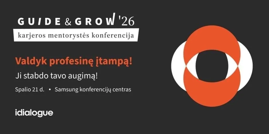 Conférence sur le mentorat de carrière GUIDE & GROW '26, événement à Vilnius