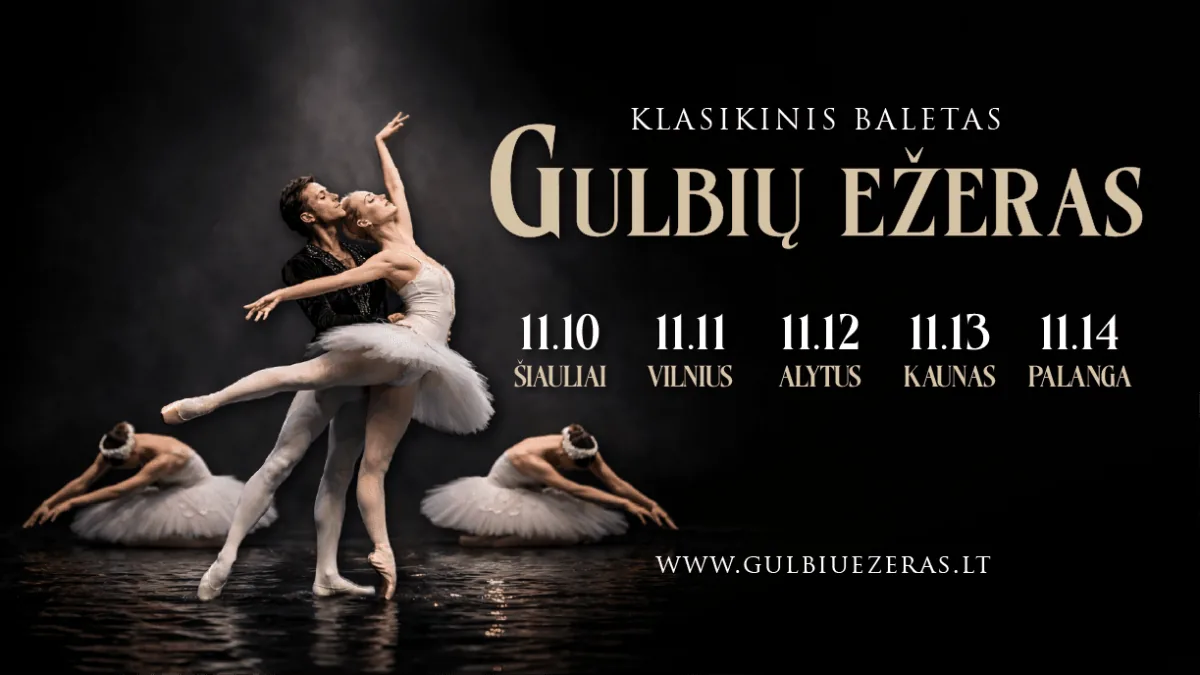 Ballet classique « Le Lac des cygnes », événement à Vilnius