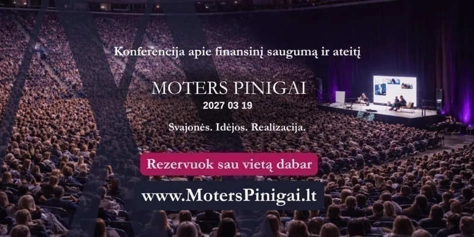 Conférence « Moters Pinigai » 2027, événement à Vilnius