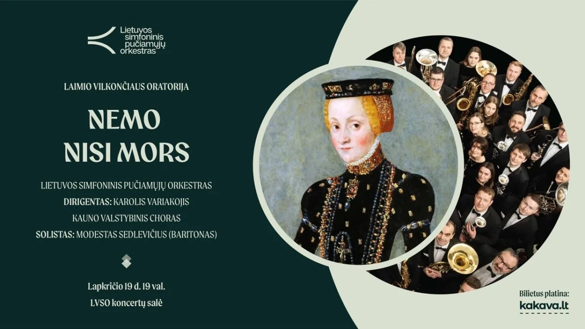 Laimis Vilkončius' Oratorium „NEMO NISI MORS“, Veranstaltung in Vilnius