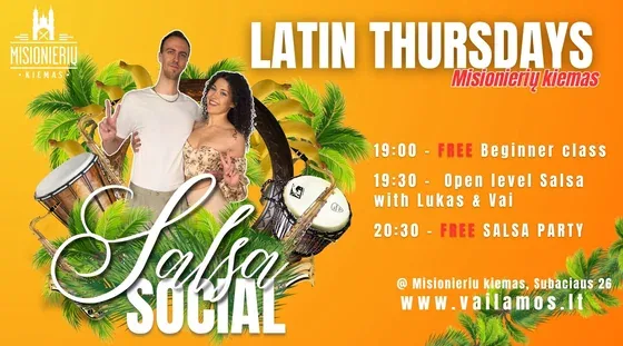 LATIN THURSDAYS - Salsa Summer at Misionieriai, event in Vilnius