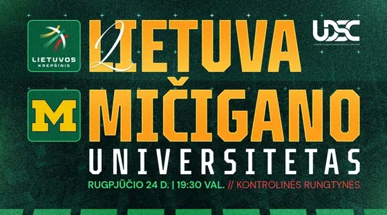 Lithuanian Men's National Basketball Team Exhibition Game: Lithuania - University of Michigan, event in Vilnius