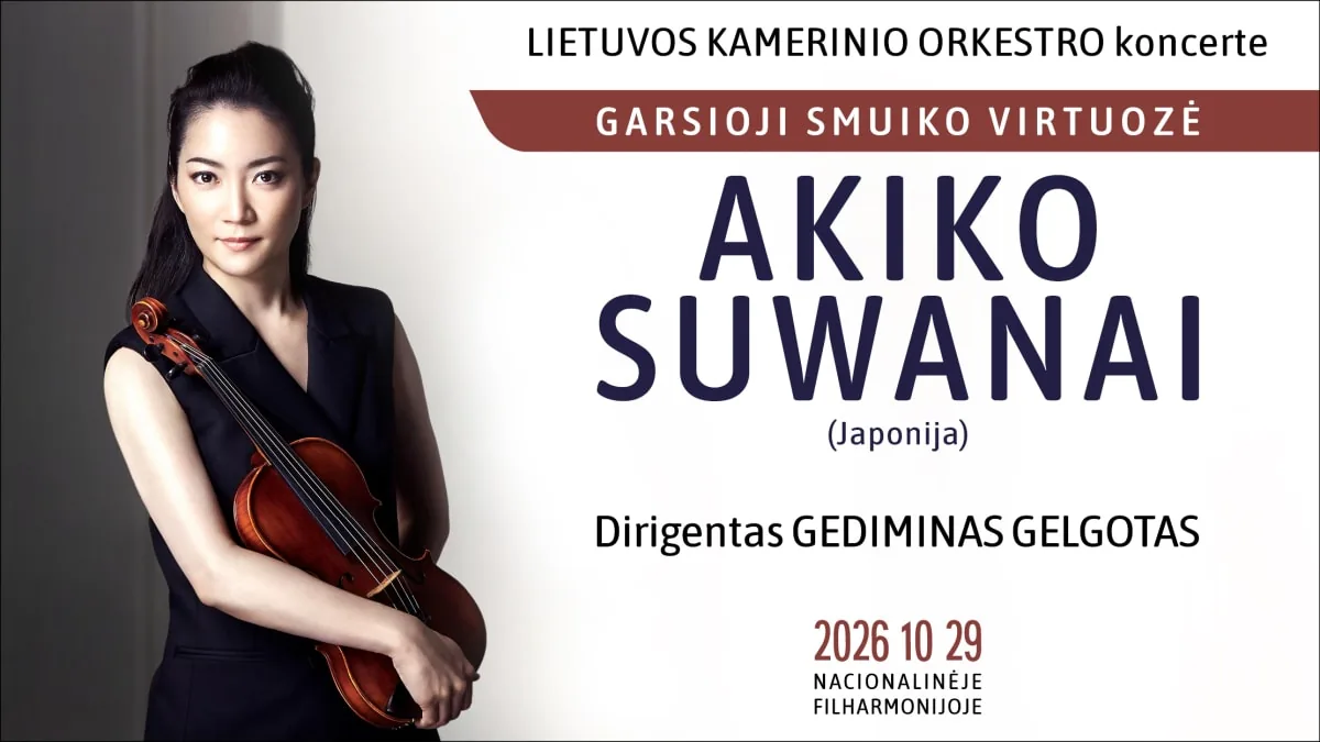 AKIKO SUWANAI, une violoniste star ensorcelante par sa virtuosité exceptionnelle, au concert de l'LKO, événement à Vilnius