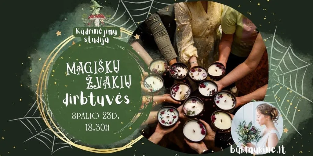 Magiškų žvakių dirbtuvės