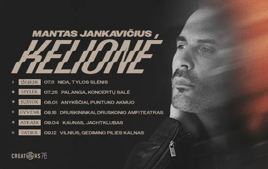 Tournée de concerts de Mantas Jankavičius « KELIONĖ », événement à Vilnius