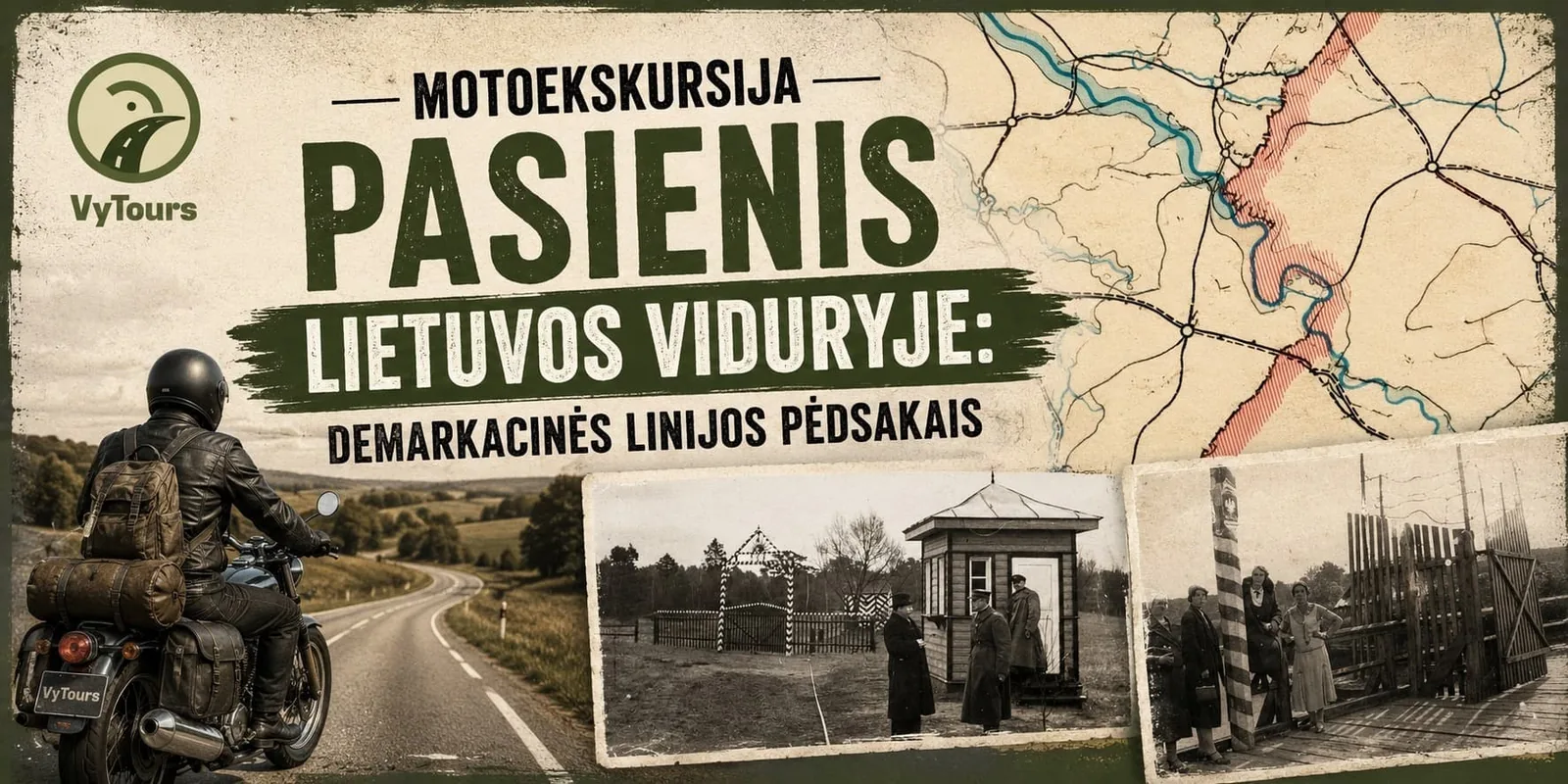 Motorradtour „Die Grenze in der Mitte Litauens: Auf den Spuren der Demarkationslinie“, Veranstaltung in Vilnius