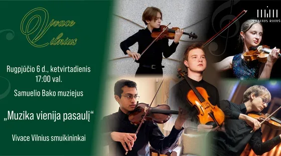 „Musik vereint die Welt“ Vivace Vilnius, Veranstaltung in Vilnius