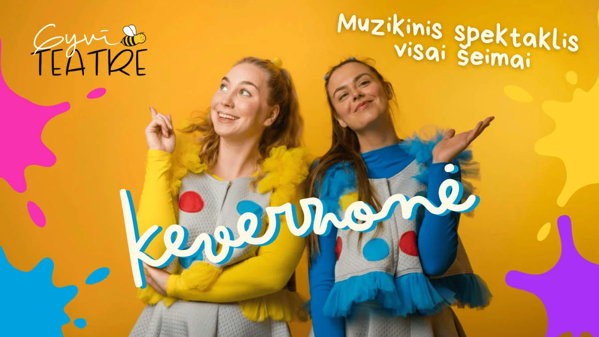 Musikalisches Kinderstück „Keverzonė“ (Gekritzel) | GyviTeatre | Vilnius, Veranstaltung in Vilnius