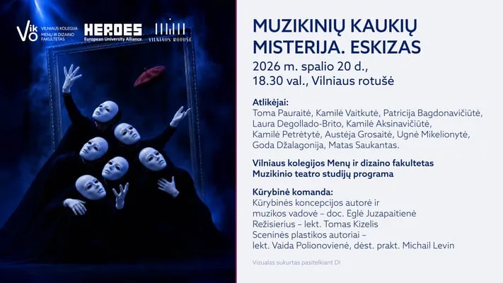 Muzikinių kaukių misterija. Eskizas